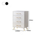 White / Black Storage Chest 16" W Vertical Lingerie Chest for Bedroom