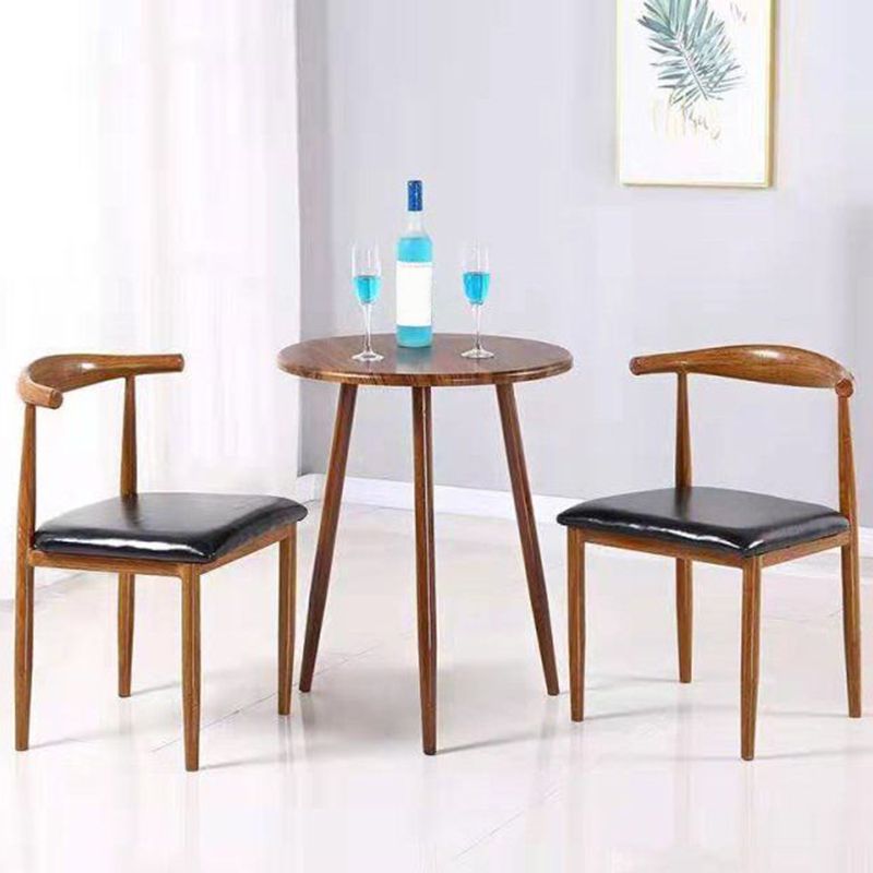 Contemporary Round and Wooden Square Dining Table for 2 People Clearhalo 'Dining Tables & Seating' 'Dining Tables' 'dining_table' 'furn' 'furn_dining_table' 'Furniture' 'Kitchen & Dining Furniture' 1200x1200_9732148c-07bf-400a-92e4-d9833f36e8cd