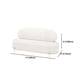 29.5"/31.5" H Contemporary White Wool Armless Sofa for Apartment