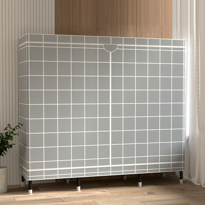 Armoire de garde-robe contemporaine avec étagères armoire en acier armoire