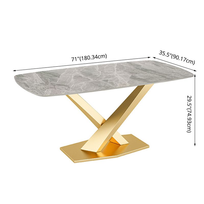 Modern Style Sintered Stone Kitchen Set with Table and Upholstered Chairs Clearhalo 'Dining Room Sets' 'Dining Tables & Seating' 'dining_room_set' 'furn' 'furn_dining_room_set' 'Furniture' 'furniture_dining_room_set' 'Kitchen & Dining Furniture' 'kitchen&dining_furn' 'kitchen' 1200x1200_973906bb-6083-4240-b1d4-3a7250b6bc53