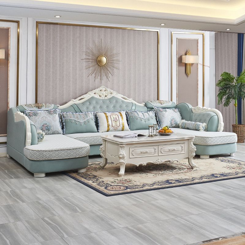 74 "large canapé de section de pays français