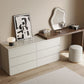 Contemporary With Drawer Solid Wood Mirror White Bedroom Make-up Vanity