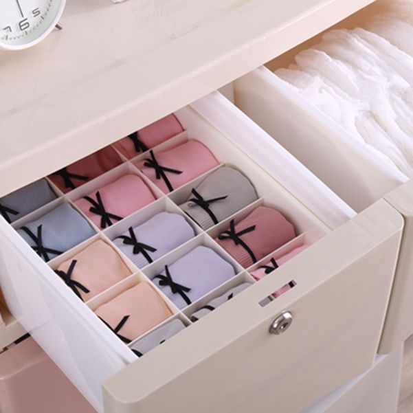 Lingerie Chest eigentijdse verticale plastic kist met laden voor slaapkamer
