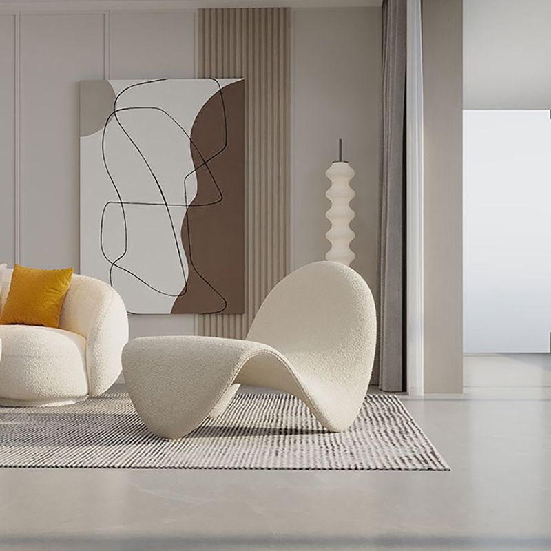 37.79" Wide Armless Chair Tongue Shape Chair with Fixed Backed Clearhalo 'Accent Chairs' 'accent_chairs' 'Chairs & Seating' 'furn' 'furn_accent_chairs' 'Furniture' 'Living Room Furniture' 1200x1200_973fc679-a441-419e-b6be-a772d012d9f4