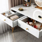 15.75" Wide Make-up Vanity White Makeup Vanity Desk Table with 2 Drawers