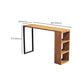 Solid Wood Bar Stool Table Industrial Style Bar Dining Table with Storage Clearhalo 'Bar Furniture' 'Bar Tables' 'bar_tables' 'furn' 'furn_bar_tables' 'Furniture' 'Kitchen & Dining Furniture' 1200x1200_9741ad28-85cf-4793-ac4d-c49d0fb5d721