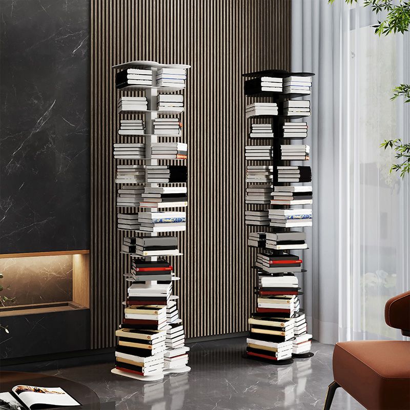 Contemporary Vertical Etagere Bookshelf Metal Open Back Shelf for Office Clearhalo 'Bookcases' 'furn' 'furn_bookcases' 'Furniture' 'furniture_bookcases' 'kitchen' 'kitchen_bookcases' 'Living Room Furniture' 'Office Furniture' 1200x1200_9741cf48-3cc8-45fd-b355-fe442806ee51
