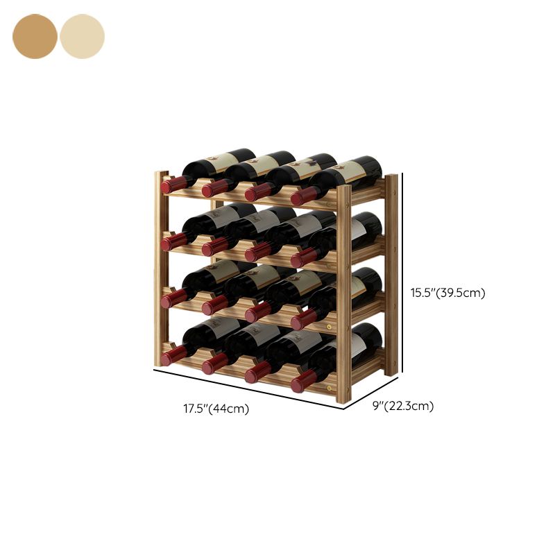 Modern Countertop Wine Bottle Holder Pine Bottle Wine Rack with Shelf Clearhalo 'furn' 'furn_wine_racks' 'Furniture' 'Kitchen & Dining Furniture' 'Wine Racks' 'wine_racks' 1200x1200_97427879-fef6-4a90-a1f6-d9f442f0bfd2