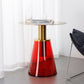 25.2" Tall Contemporary Style Side End Table Glass Pedestal Round Sofa Side Accent Table Clearhalo 'Coffee & Accent Tables' 'End & Side Tables' 'end_side_tables' 'furn' 'furn_end_side_tables' 'Furniture' 'Living Room Furniture' 1200x1200_9742bbcb-b6ff-4c1a-acbc-9fabc24b62bd