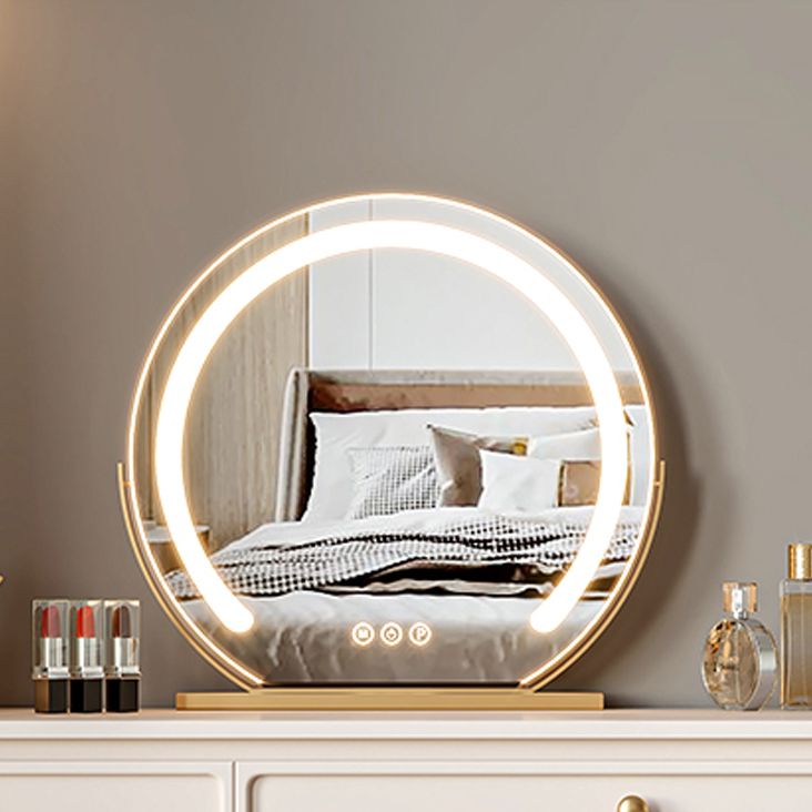 Glam Wood Vanity Dressing Table White Makeup Vanity Desk with Drawer