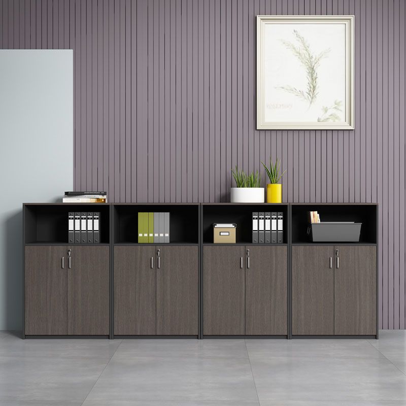 Archivo de estilo nórdico Babyet de madera Archivo vertical con almacenamiento de bloqueo