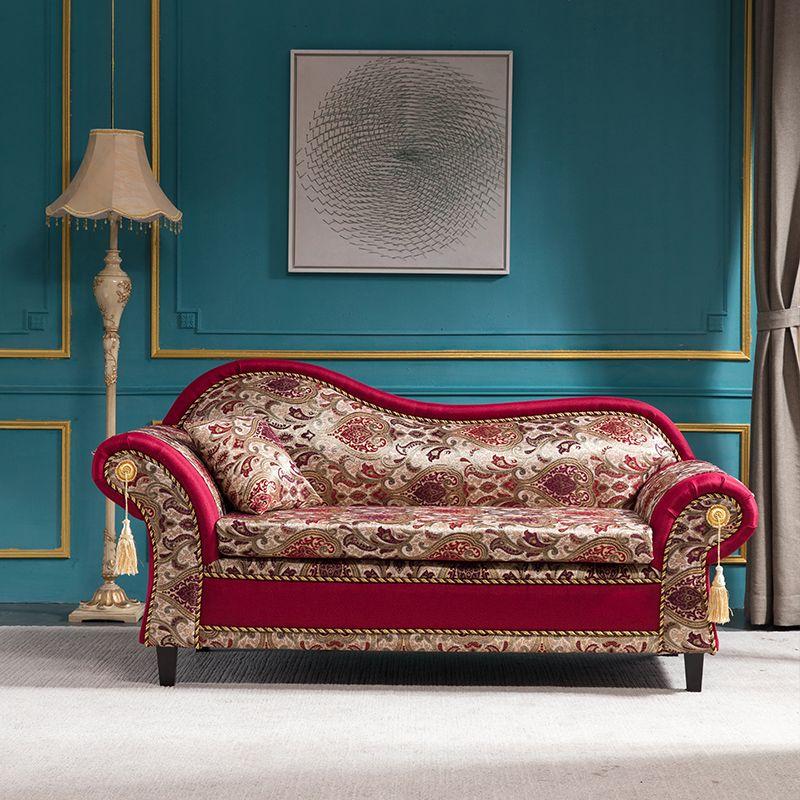 Bohemian Micro-velvet Chaise Lounge with Rolled Arms Reclining Accent Chair Clearhalo 'Chairs & Seating' 'Chaise Lounge' 'chaise_lounge' 'furn' 'furn_chaise_lounge' 'Furniture' 'Living Room Furniture' 1200x1200_974500b2-fb9b-452d-8284-73065c4e660d