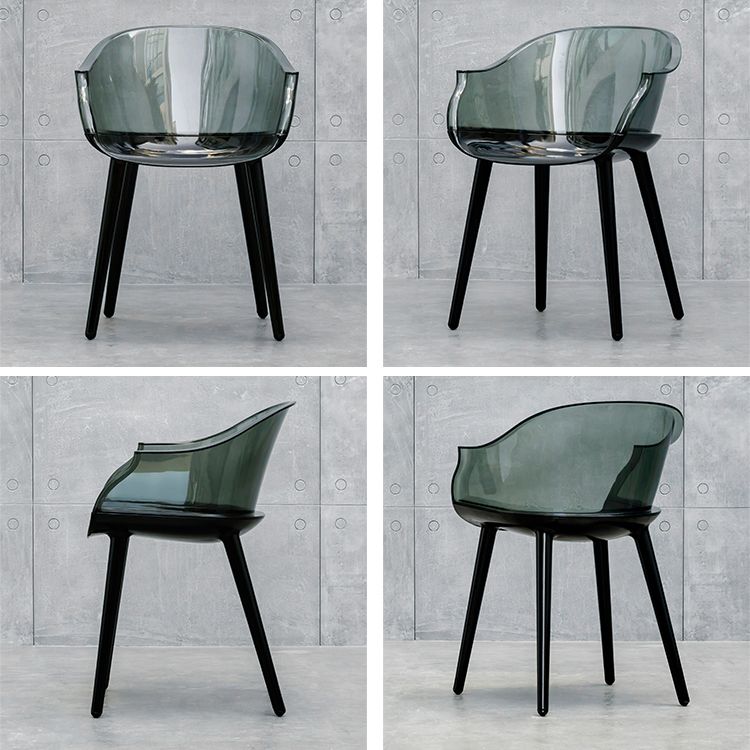 Contemporary Plastic Indoor-Outdoor Chair of 23'' Wide Dining Arm Chair Clearhalo ' kitchen&dining_furn' 'Dining Chairs' 'Dining Tables & Seating' 'dining_chair' 'Furniture' 'furniture_dining_chair' 'Kitchen & Dining Furniture' 'kitchen' 1200x1200_97463893-c2ec-4b2c-b6fb-264afd7429b3