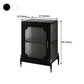 Glass Door Iron Sideboard Modern Server Cabinet with Storage for Living Room Clearhalo 'buffet_sideboard' 'Buffets & Sideboards' 'furn' 'furn_buffet_sideboard' 'Furniture' 'furniture_buffet_sideboard' 'Kitchen & Dining Furniture' 1200x1200_97466584-35ca-4484-b455-ddb4527b7503