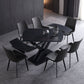 Modern Style Rectangle Stone Table Set 1/2/7 Pieces Dining Set for Kitchen