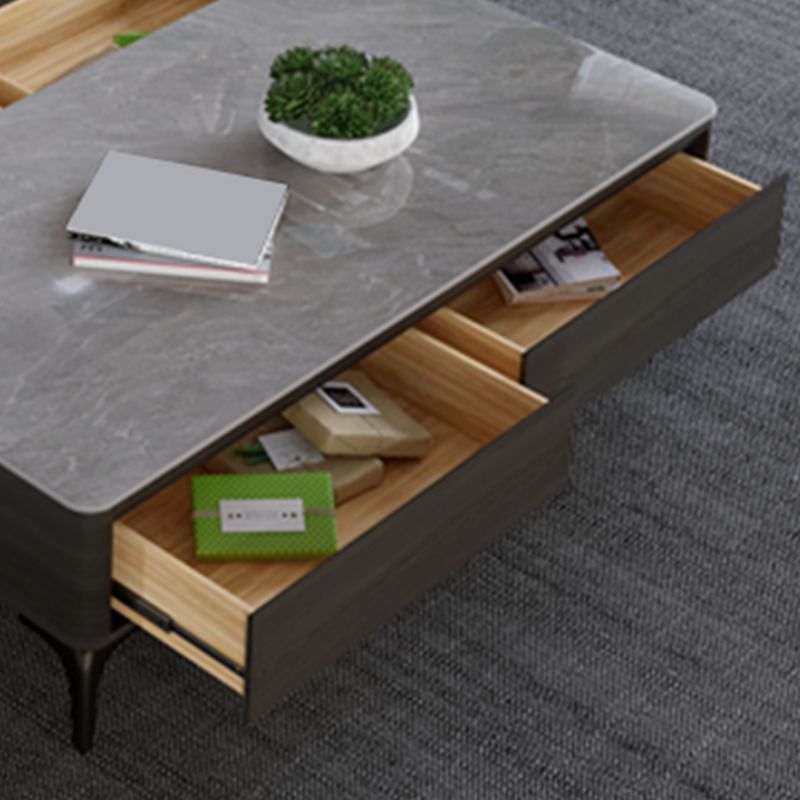 16"H Contemporary Cocktail Table Storage Rectangle Coffee Table Clearhalo 'Coffee & Accent Tables' 'Coffee Tables' 'coffee_tables' 'furn' 'furn_coffee_tables' 'Furniture' 'Living Room Furniture' 1200x1200_974ab265-fcae-4032-8943-9cef14ed6c19