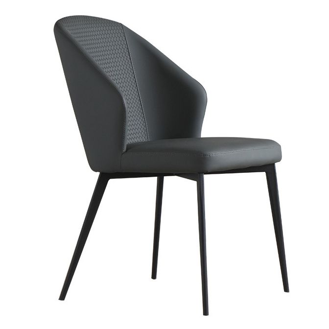 Silla contemporánea sillas laterales de viento sin brazo para la cocina con patas de metal