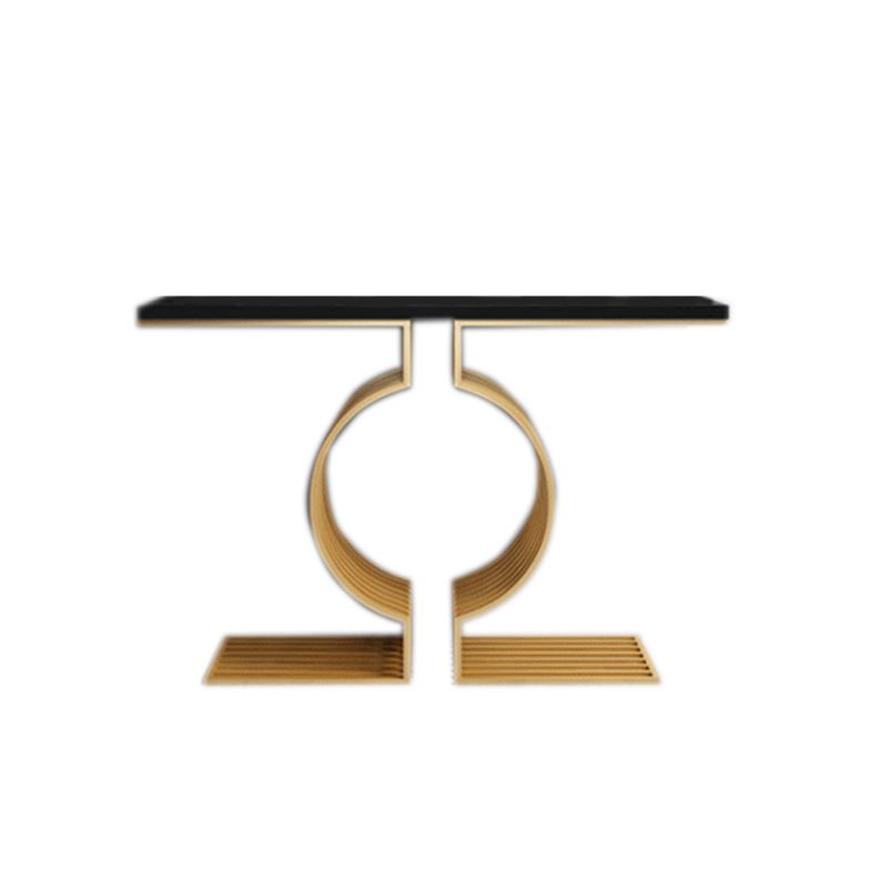 Tabella dell'accento glam di pietra larga in pietra tavolo da divano console rettangolare