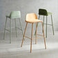 Dessert Shop Footrest Scandinavian Stool Matte Finish Plastic Barstool Clearhalo 'Bar Furniture' 'Bar Stools' 'bar_stools' 'Furniture' 'furniture_bar_stools' 'Kitchen & Dining Furniture' 1200x1200_974db2e2-e01f-4aec-9e9d-8a3149e42496