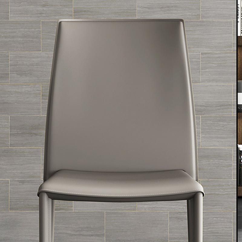 Sedia da pranzo con laterale in pelle contemporanea sedia a braccia da pranzo per sala da pranzo