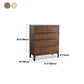 Modern Rubberwood Solid Wood Buffet Sideboard 15.7"D Dining Room Buffet Server with Drawer Clearhalo 'buffet_sideboard' 'Buffets & Sideboards' 'furn' 'furn_buffet_sideboard' 'Furniture' 'furniture_buffet_sideboard' 'Kitchen & Dining Furniture' 1200x1200_974fd6cd-553e-4efd-ac06-fbf57495186e