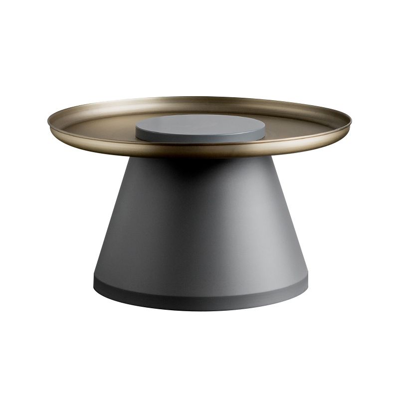 Mesa al final del pedestal de mediados de siglo Mesa lateral redonda para sala de estar