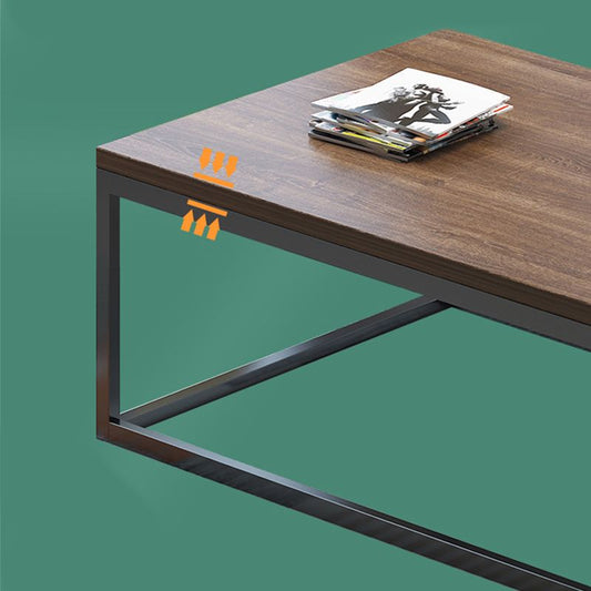 Frame Base Rectangular Modern Style Wood Table Metal Bottom Frame Coffee Table Clearhalo 'Coffee & Accent Tables' 'Coffee Tables' 'coffee_tables' 'furn' 'furn_coffee_tables' 'Furniture' 'Living Room Furniture' 1200x1200_97516fd2-4362-4370-9453-f4906a49c433