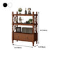 Rectangle Open Storage Bookshelf Nordic Solid Wood Bookshelf with Drawer
