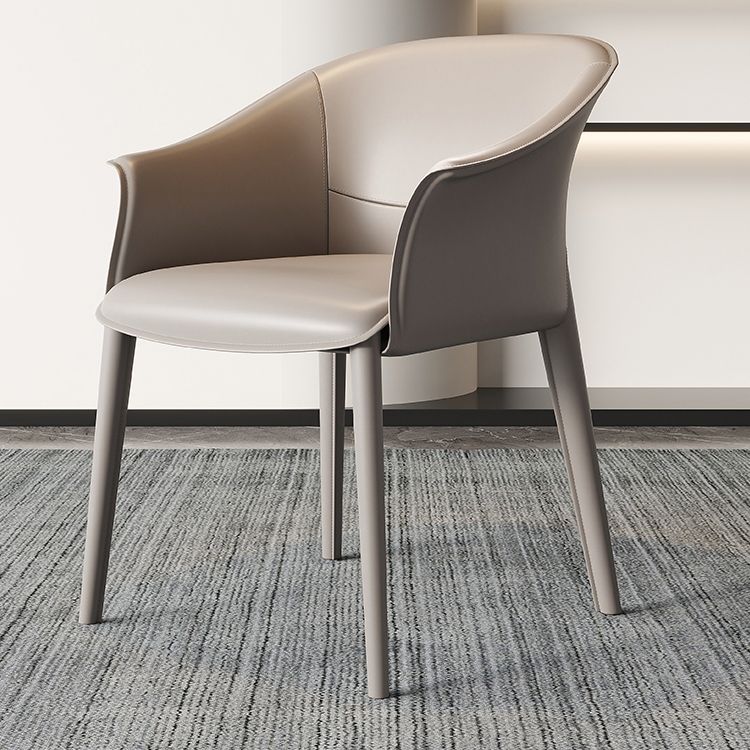 Contemporary Metal Dining Room Chair Leather Dining Chairs for Home Use Clearhalo 'Dining Chairs' 'Dining Tables & Seating' 'dining_chair' 'furn' 'furn_dining_chair' 'Furniture' 'Kitchen & Dining Furniture' 1200x1200_9751f74d-6c5c-4516-8fc7-6bea0afc6f58