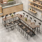 Solid Wood Bistro Bar Table Rectangle Black Base Bar Table for Dining Room Clearhalo 'Bar Furniture' 'Bar Tables' 'bar_tables' 'furn' 'furn_bar_tables' 'Furniture' 'Kitchen & Dining Furniture' 1200x1200_97532f73-c042-4645-9e65-f59f0dbbf21f
