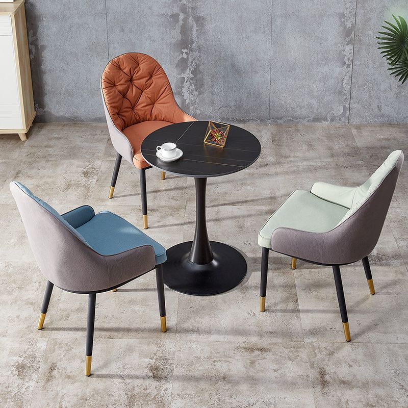 Nordic Style Metal Dining Chairs Parsons Arm Dining Side Chair for Kitchen Clearhalo ' kitchen&dining_furn' 'Dining Chairs' 'Dining Tables & Seating' 'dining_chair' 'furn' 'furn_dining_chair' 'Furniture' 'furniture_dining_chair' 'Kitchen & Dining Furniture' 'kitchen' 1200x1200_9753a416-d05a-4cff-893e-f8c8ad70b8d8