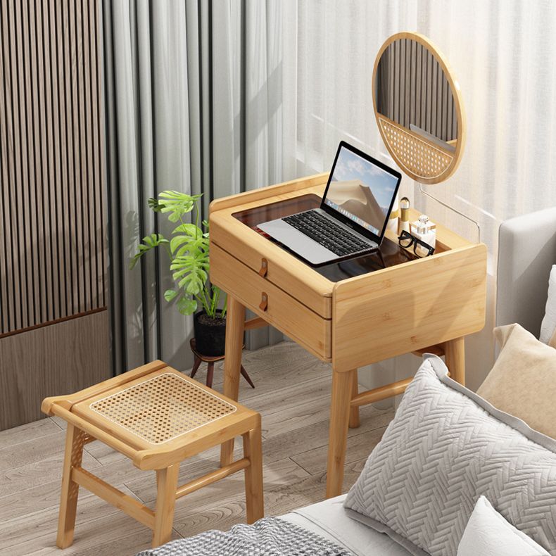 Mident secolo moderno moderno tavolo da trucco vanità per vanità mirrorl con cassetti per la camera da letto