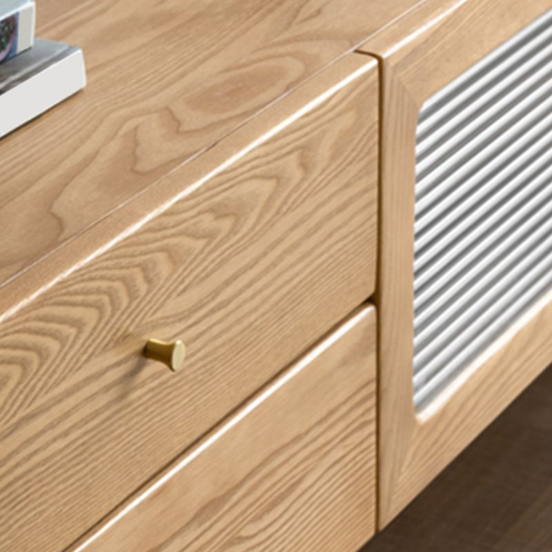 Modern 4 Drawers TV Stand Wooden TV Cabinet with Doors for Living Room Clearhalo 'furn' 'furn_tv_stands_entertainment_centers' 'Furniture' 'Living Room Furniture' 'TV Stands & Entertainment Centers' 'TV Stands & Media Storage Furniture' 'tv_stands_entertainment_centers' 1200x1200_9754a130-5580-495e-b208-a3f88495458d