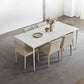 Stone Top Dining Table Rectangle Contemporary Dining Table with 4 Legs Clearhalo 'Dining Tables & Seating' 'Dining Tables' 'dining_table' 'furn' 'furn_dining_table' 'Furniture' 'furniture_dining_table' 'Kitchen & Dining Furniture' 'kitchen' 'kitchen_dining_table' 1200x1200_975541ae-65c7-43e6-9c3e-147bf17d385e