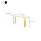 Modern Faux Marble Bistro Bar Table Rectangle Metal Base Bar Table Clearhalo 'Bar Furniture' 'Bar Tables' 'bar_tables' 'furn' 'furn_bar_tables' 'Furniture' 'Kitchen & Dining Furniture' 1200x1200_975580ed-38b7-4dcb-a1f4-f47b35ace32e