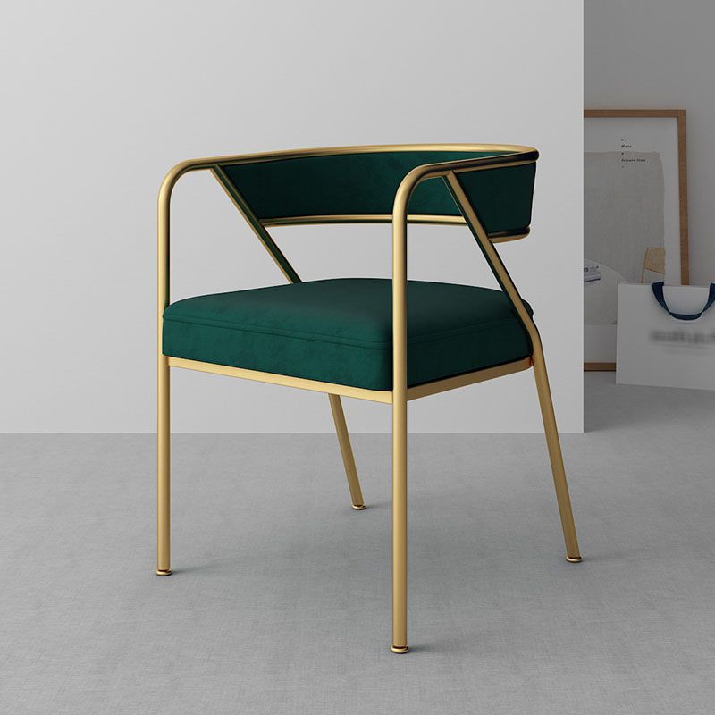 Glam Velvet Dining Room Chairs Metal Dining Side Arm Chair for Restaurant Use Clearhalo ' kitchen&dining_furn' 'Dining Chairs' 'Dining Tables & Seating' 'dining_chair' 'furn' 'furn_dining_chair' 'Furniture' 'furniture_dining_chair' 'Kitchen & Dining Furniture' 'kitchen' 1200x1200_9756cd70-b592-4705-982f-077b11af7bf1