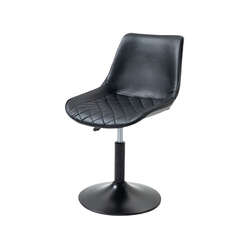 Industrial Bar and Counter Stool Adjustable Height Stool with Pedestal Base in Black Clearhalo 'Bar Furniture' 'Bar Stools' 'bar_stools' 'furn' 'furn_bar_stools' 'Furniture' 'furniture_bar_stools' 'Kitchen & Dining Furniture' 1200x1200_9756f8ae-10de-44f4-89fd-e5c02a120121