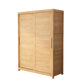 Rubberwood Solid Wood Wardrobe Traditional Freestanding Wardrobe