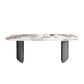 Sintered Stone Top Dining Table in White Modern Rectangle Table with Double Pedestal Clearhalo 'Dining Tables & Seating' 'Dining Tables' 'dining_table' 'furn' 'furn_dining_table' 'Furniture' 'Kitchen & Dining Furniture' 1200x1200_975a308b-1cfa-4191-9622-36bd0cc16192