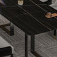 Modern 1/7 Pieces Dining Set Rectangle Stone Dining Table for Milk Tea Shop