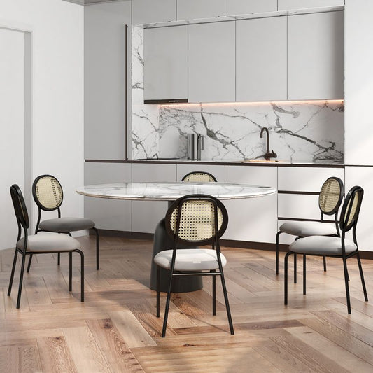 Upholstered Armless Dining Chairs Open Back Side Chair with Metal Legs Clearhalo ' kitchen&dining_furn' 'Dining Chairs' 'Dining Tables & Seating' 'dining_chair' 'furn' 'furn_dining_chair' 'Furniture' 'furniture_dining_chair' 'Kitchen & Dining Furniture' 'kitchen' 1200x1200_975b7d09-b56b-4582-abea-3f06d12a553b