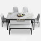Rectangle Three-Color Dining Table Sintered Stone Table Vintage with Drawer Clearhalo ' dining_table' 'Dining Tables & Seating' 'Dining Tables' 'furn' 'furn_dining_table' 'Furniture' 'furniture_dining_table' 'Kitchen & Dining Furniture' 'kitchen&dining_furn' 'kitchen' 'kitchen_dining_table' 1200x1200_975c864d-3357-4041-bc0e-c338b541c93a