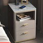 Nightstand de lit en pierre classique Glam Accent Table table de nuit pour chambre à coucher