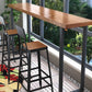 Modern Solid Wood Pub/Bar Table Sled Natural Balcony Bar Dining Table, Only Table Clearhalo 'Bar Furniture' 'Bar Tables' 'bar_tables' 'furn' 'furn_bar_tables' 'Furniture' 'furniture_bar_tables' 'Kitchen & Dining Furniture' 1200x1200_975dac9f-2546-479b-841b-c3a060233747