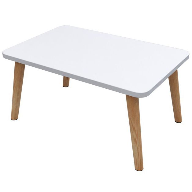 Rectangular Writing Desk with Artificial Wood Face and Wood Legs Clearhalo 'furn' 'furn_office_desk' 'Furniture' 'furniture_office_desk' 'Office Desks' 'Office Furniture' 'office_desk' 1200x1200_975fa34d-6bf9-4698-b4dc-989acba8e765