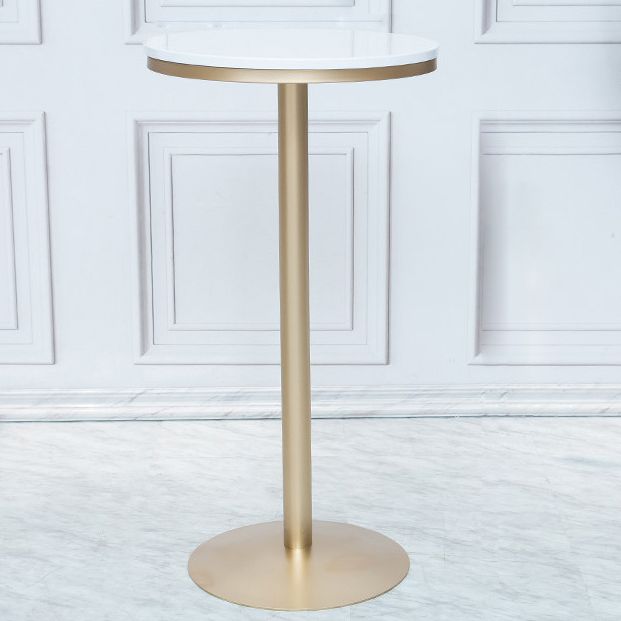 Stone Bar Dining Table Glam Round /Square Bar Table with Pedestal for Dining Room Clearhalo 'Bar Furniture' 'Bar Tables' 'bar_tables' 'furn' 'furn_bar_tables' 'Furniture' 'furniture_bar_tables' 'Kitchen & Dining Furniture' 1200x1200_97625fc7-a360-4d9a-927a-bde4e3259fc1