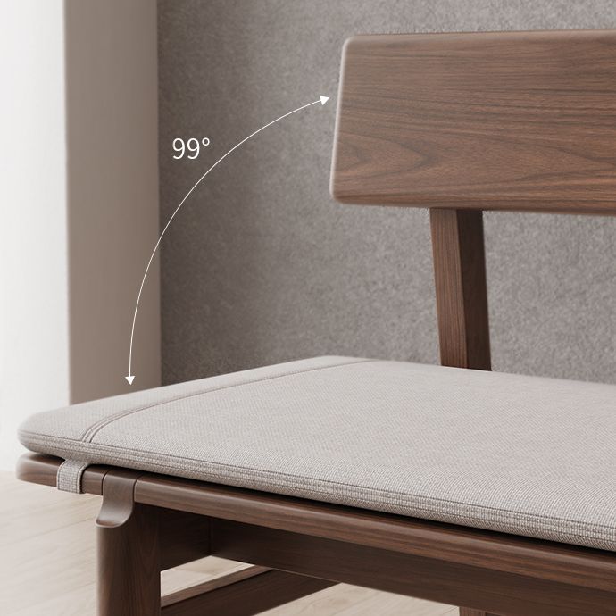 Rustieke eetbank met houten frame, 29,5 "H -bank met 4 poten