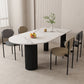 Eigentijdse stijl dineren gesinterde stenen tafel metalen tafel voor keuken