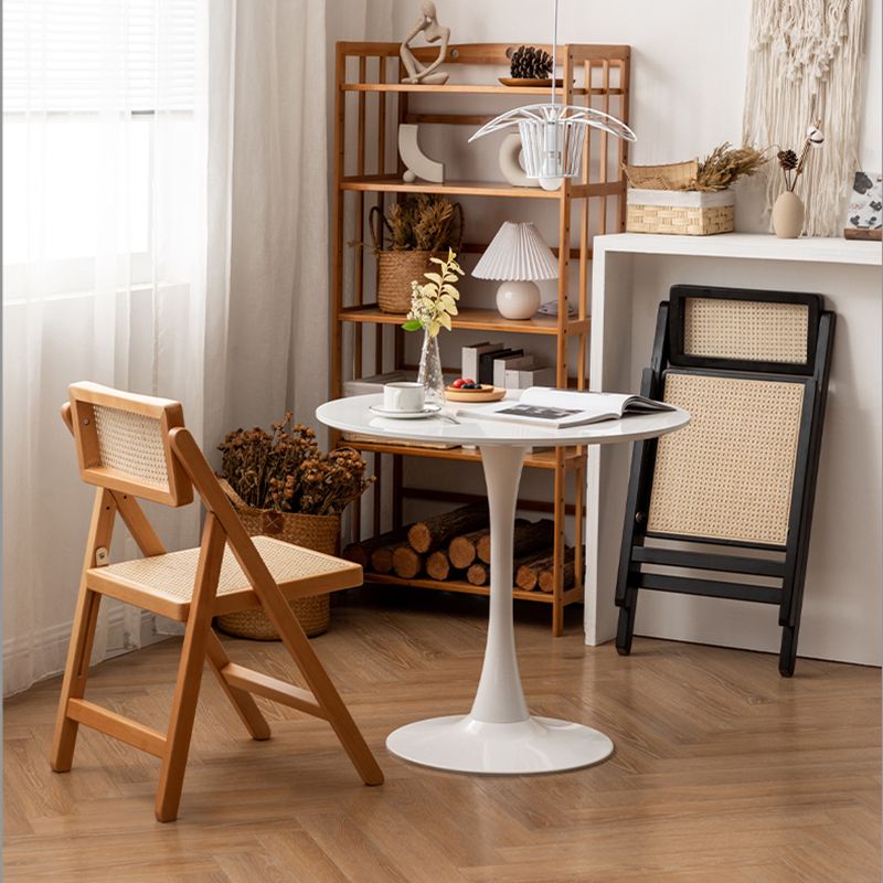 Industrial Wood Home Dining Chair Cane Back Armless Open Back Single Dining Side Chair Clearhalo ' kitchen&dining_furn' 'Dining Chairs' 'Dining Tables & Seating' 'dining_chair' 'furn' 'furn_dining_chair' 'Furniture' 'furniture_dining_chair' 'Kitchen & Dining Furniture' 'kitchen' 1200x1200_9763ba3a-b1fb-4ce1-8211-340600f4c1b3